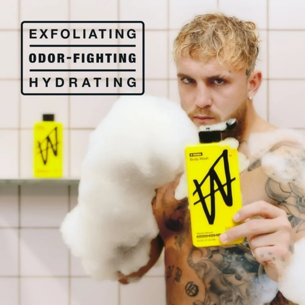 W By Jake Paul Body Wash - Exfoliating -‎ Hydrating - W Original - 18 fl oz